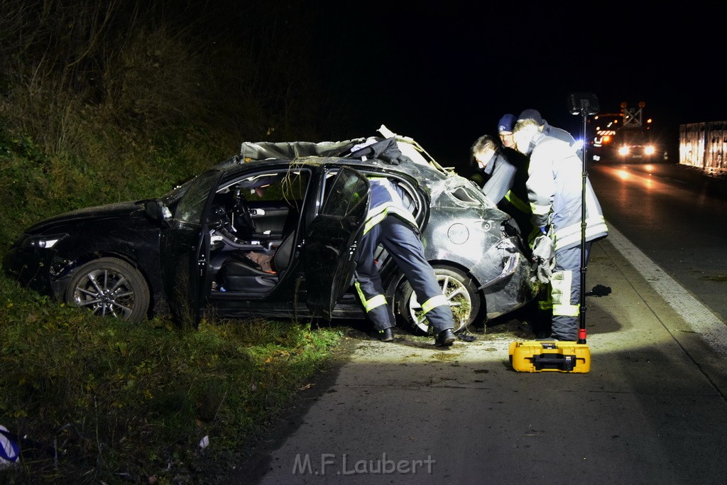 Schwerer VU A 4 Rich Olpe kurz vor AS Koeln Klettenberg P032.JPG - Miklos Laubert